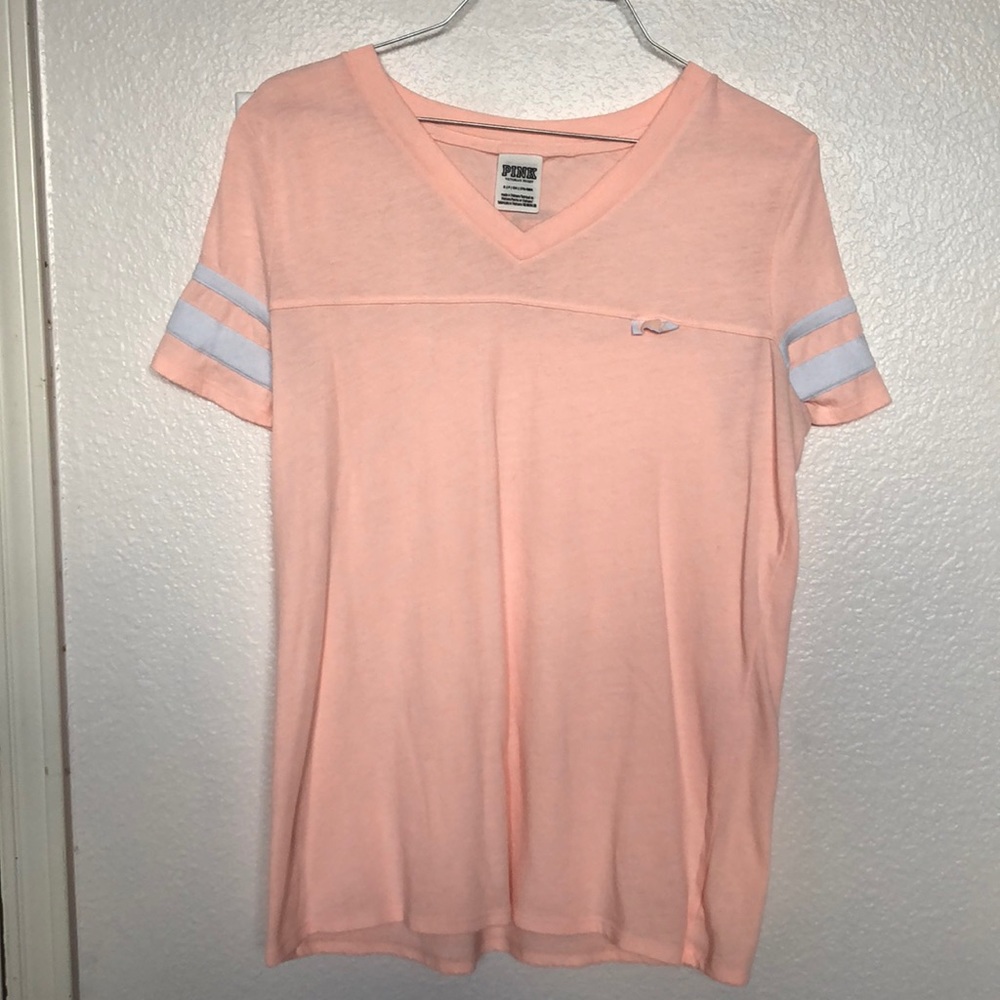 Peach Victoria Secret/PINK V-Neck Shirt